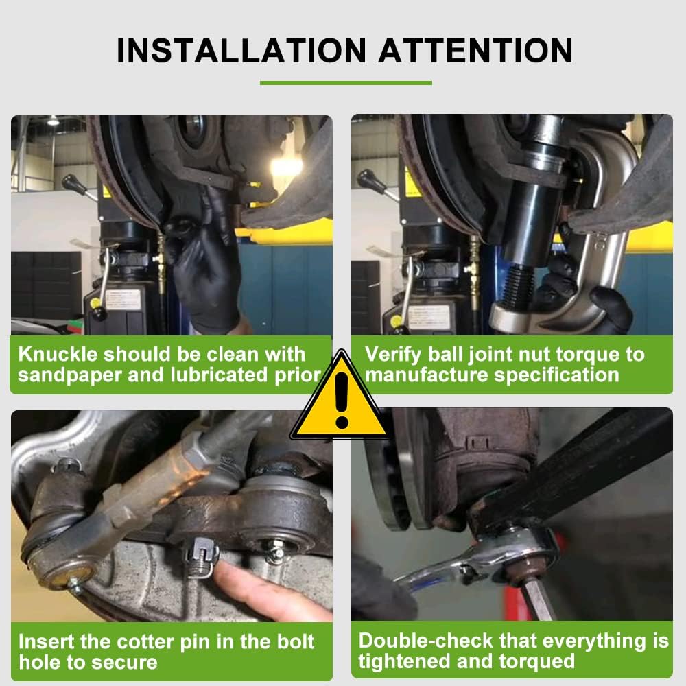 SCITOO 8pcs Front Suspension Kit Lower Control Arm with Ball Joints Outer Inner Tie Rod Ends Sway Bar Links for 2008-2013 for Nissan Rogue 2014-2015 for Nissan Rogue Select - Image 5
