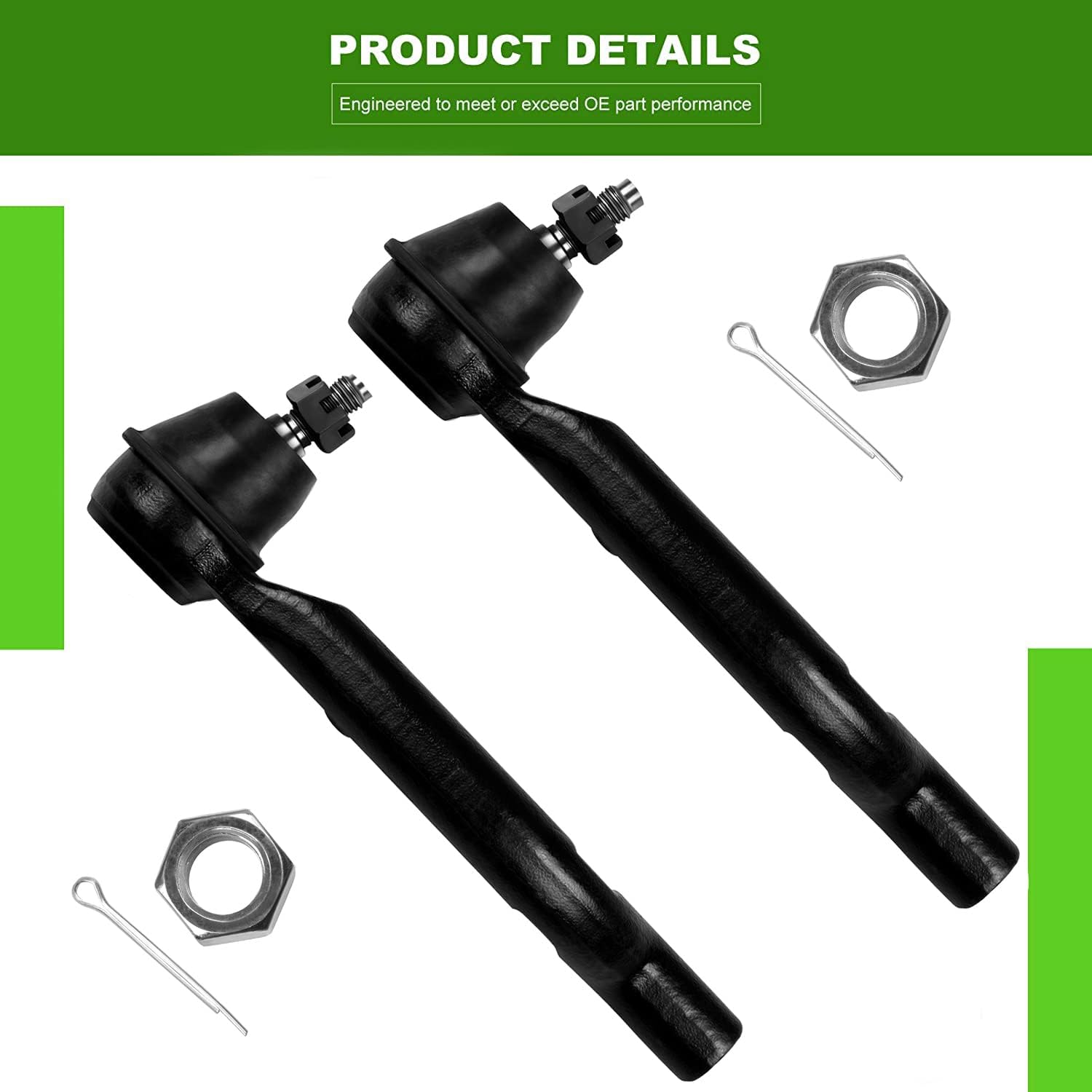 SCITOO 8pcs Front Suspension Kit Lower Control Arm with Ball Joints Outer Inner Tie Rod Ends Sway Bar Links for 2008-2013 for Nissan Rogue 2014-2015 for Nissan Rogue Select - Image 7