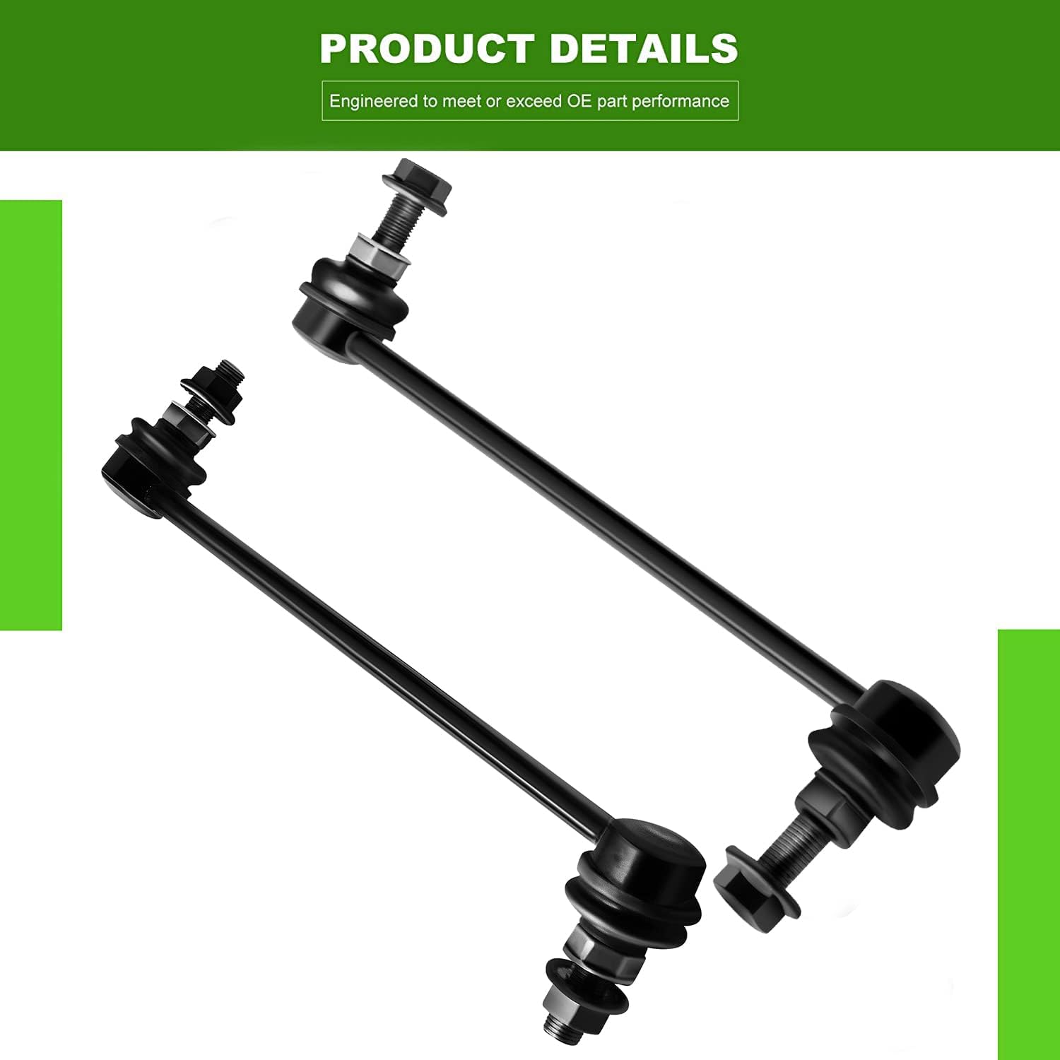 SCITOO 8pcs Front Suspension Kit Lower Control Arm with Ball Joints Outer Inner Tie Rod Ends Sway Bar Links for 2008-2013 for Nissan Rogue 2014-2015 for Nissan Rogue Select - Image 9